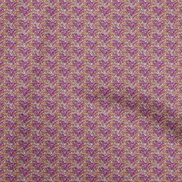 oneOone Rayon Purple Fabric Animal Skin Sewing Craft Projects Fabric Prints By Yard 56 Inch Wide