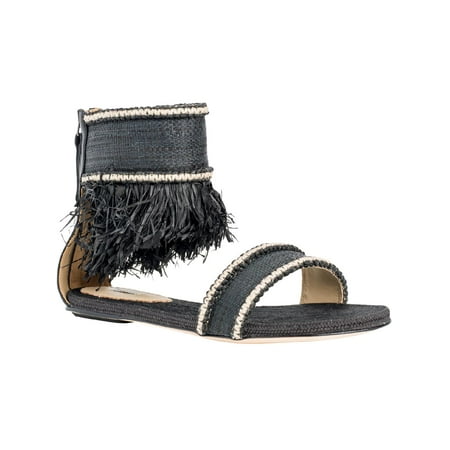 

Max Studio Jargon Women s Straw Fringe Gladiator Sandal