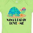 thumbnail image 4 of Inktastic Nana and Papaw Love Me Grandchild Turtle Boys or Girls Baby Bodysuit, 4 of 5