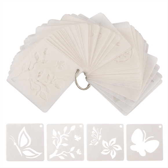 60 Pieces Painting Template DIY Craft Template Drawing Stencils Reusable Wall Stencils for Painting for Wall Home