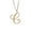 C, variant on Accessories Necklaces Pendants Ladies Classic Gold 26 English Letter Initials Clavicle Chain Pendant Necklace G