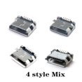 thumbnail image 2 of 50 unids/lote 5Pin Micro-B SMD conector Micro USB puerto hembra Jack Tail Sockect enchufe para conector de datos de teléfono Android Tan Jianjun unisex, 2 of 2