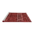 thumbnail image 2 of Ahgly Company Machine Washable Indoor Rectangle Abstract Red Modern Area Rugs, 5' x 7', 2 of 4