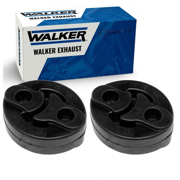 2 pc Walker Muffler Assm Right Exhaust System Insulators compatible with Toyota Camry 3.5L V6 2007-2011