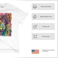 thumbnail image 4 of Tee Hunt Dean Russo Colorful Lion Head T-Shirt Wild Life King Roar Men's Tee, White, 4X-Large, 4 of 5
