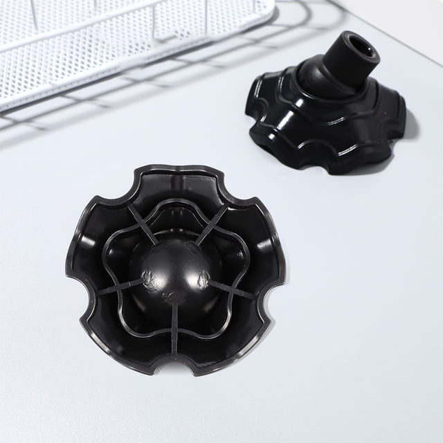 OUNONA 8 Pcs Couvre-Pieds de Randonnée en Plastique Noir Protection pour Activités Extérieures
