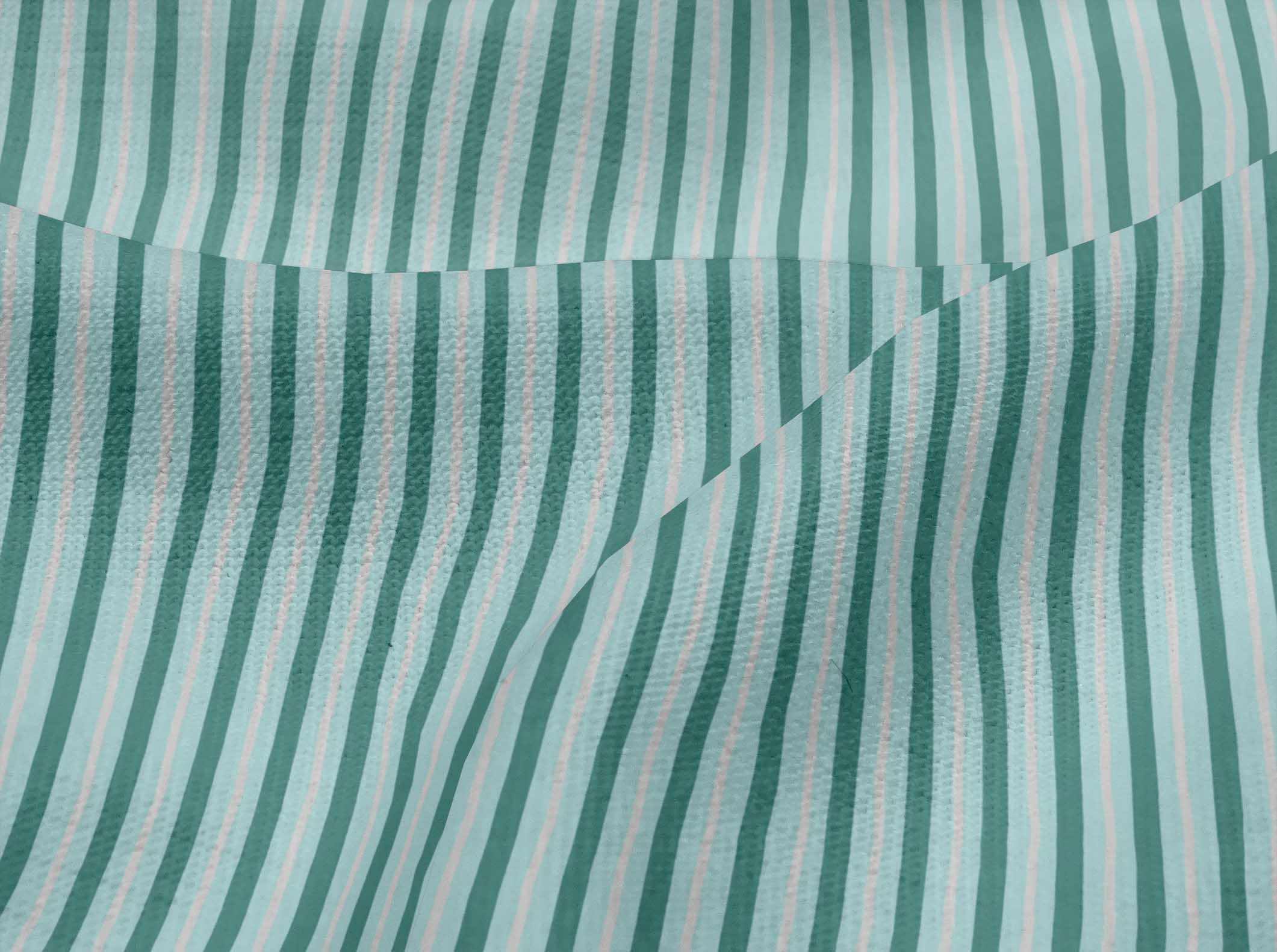 oneOone Viscose Jersey Baby Blue Fabric Stripe Block Quilting Supplies Print Sewing Fabric By The Yard 60 Inch Wide