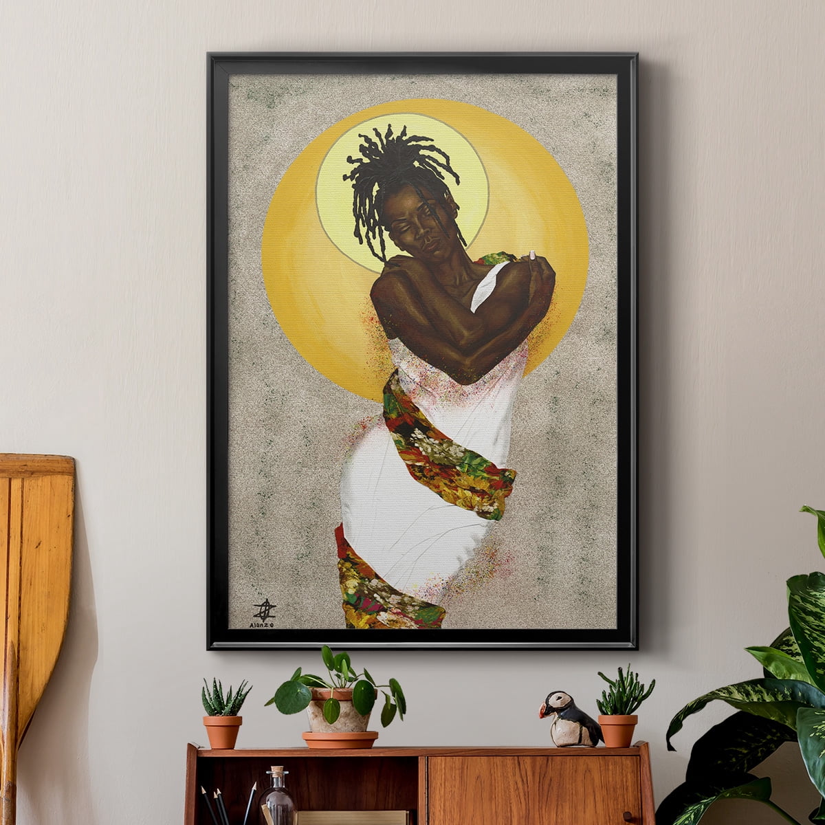 Her Love Premium Framed Print - Ready to Hang