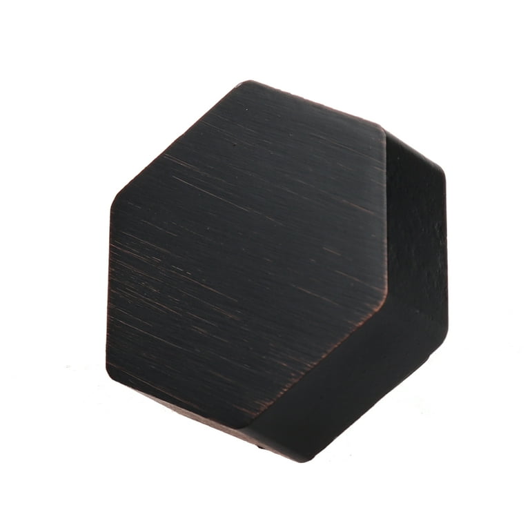 GlideRite 1-1/2 in. Solid Hexagon Cabinet Knobs, Oil Rubbed Bronze, Pack of 10 GlideRite 1-1/2 in. Solid Hexagon Cabinet Knobs, Oil Rubbed Bronze, Pack of 10