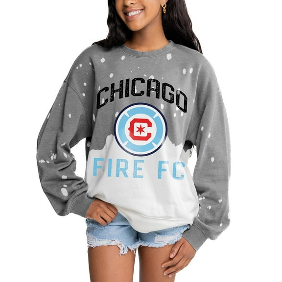 Women's Gameday Couture Gray Chicago Fire Twice As Nice Pullover Sweatshirt