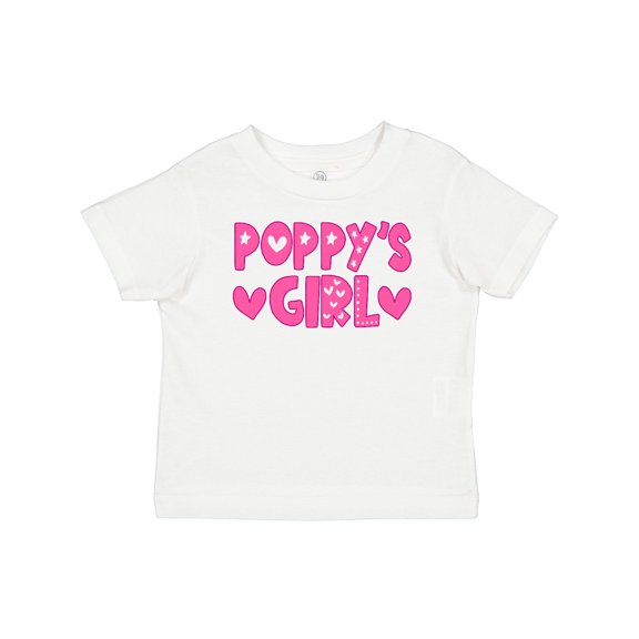 Inktastic Poppy's Girl Pink with Hearts Girls Baby T-Shirt