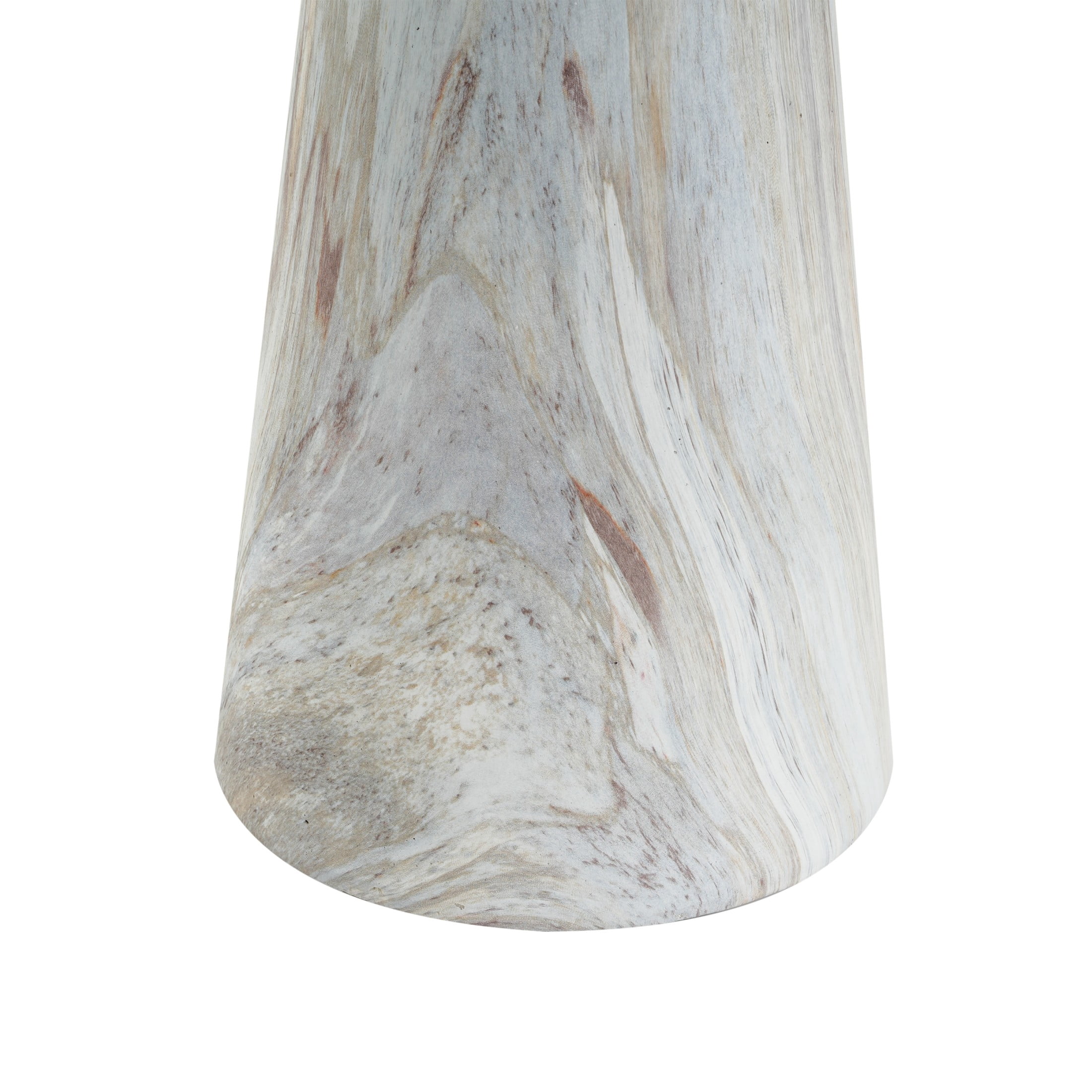 Christopher Knight Home Modern Lightweight MGO Accent Side Table with Pedestal Base, Mist Stone