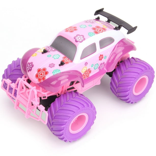 Automóviles de control remoto para niñas 2.4ghz lindo rosa color púrpura control remoto autos recargables autos todoterreno Juguete con 2 batería