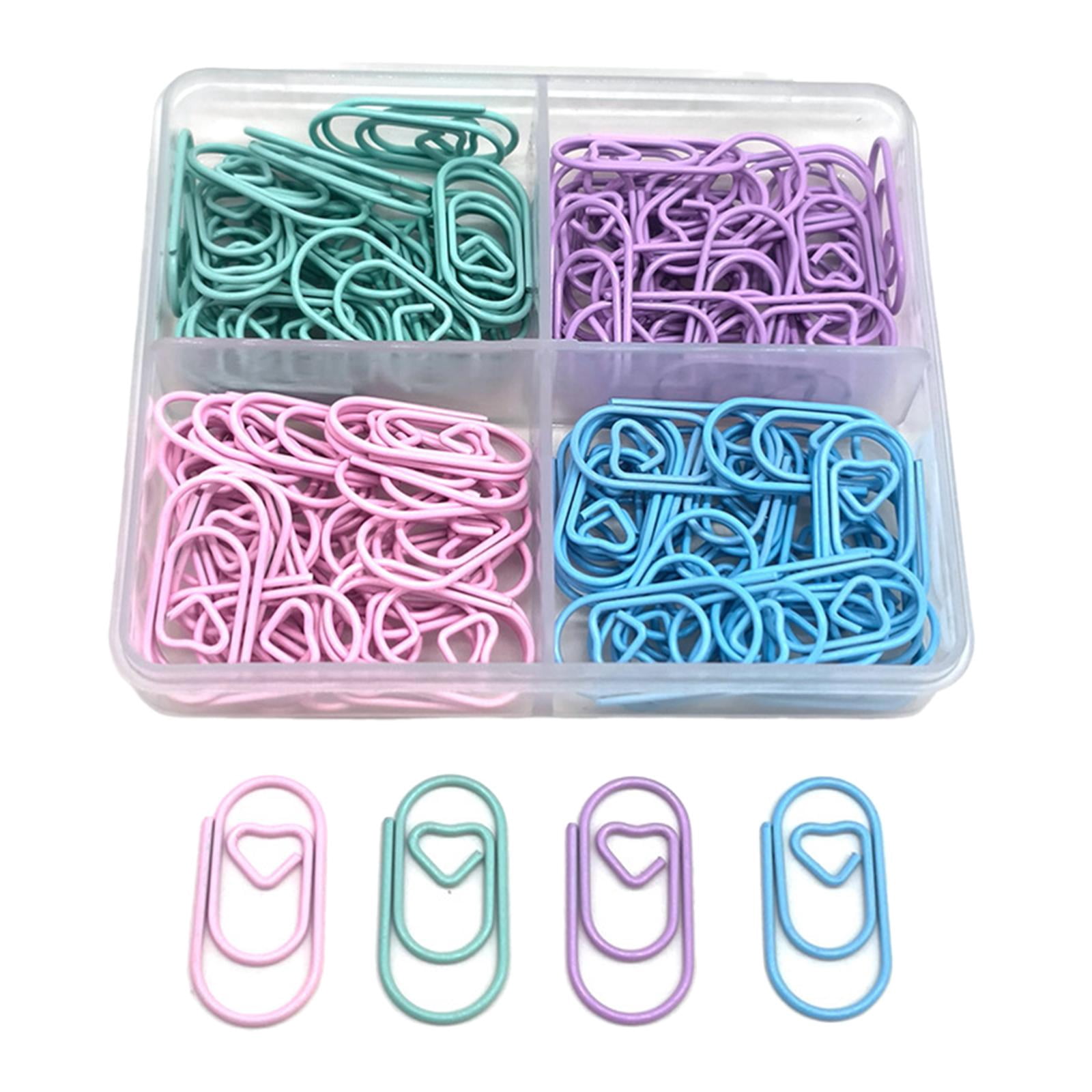 MAGIDEAL 5x120x Paper Clips Small Scrapbook Crafts Document Home files Heart Decorative