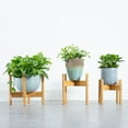 thumbnail image 3 of Macetero de bambú natural estilo nórdico para plantas verdes, ideal para balcón o sala de estar, tamaño mediano, diseño ecológico y amigable con el medio ambiente., 3 of 7