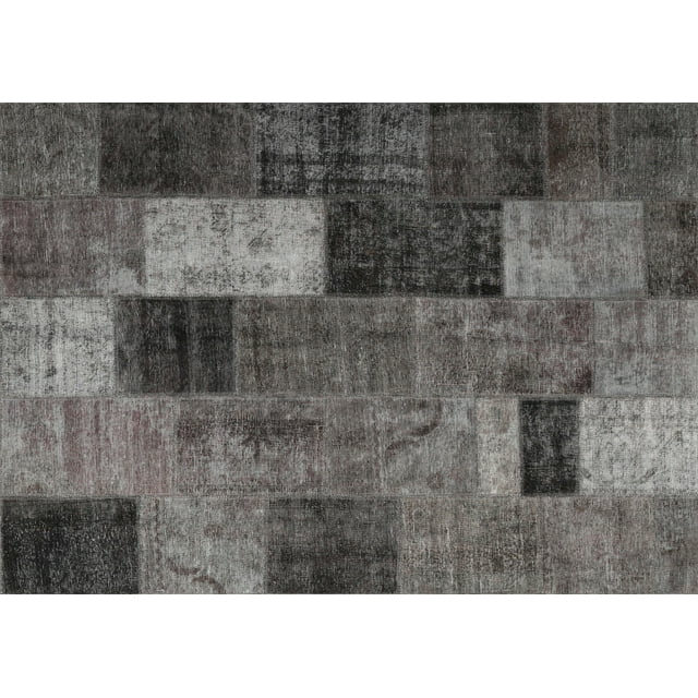 Ahgly Company Machine Washable Indoor Rectangle Traditional Grey Gray Area Rugs, 2' x 4'