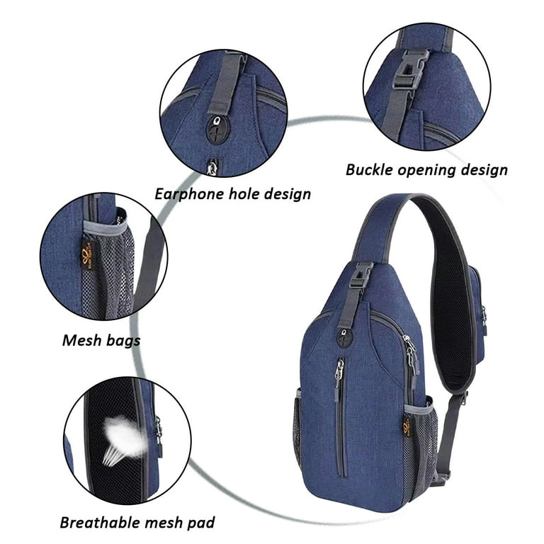 ESULOMP Crossbody Sling Backpacks Sling Bag Travel Hiking