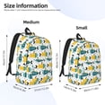 thumbnail image 2 of Yiaed Funny Boats Print Print Laptop Backpack Travel Canvas Backpack Vintage Aesthetic Backpack for School Knapsack Backpack Backpack for School-Small, 2 of 5
