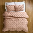 thumbnail image 2 of Better Homes & Gardens Full/Queen Comforter Set, All-Season, 3-Piece, Antique Blush Pink Pintuck, 2 of 6