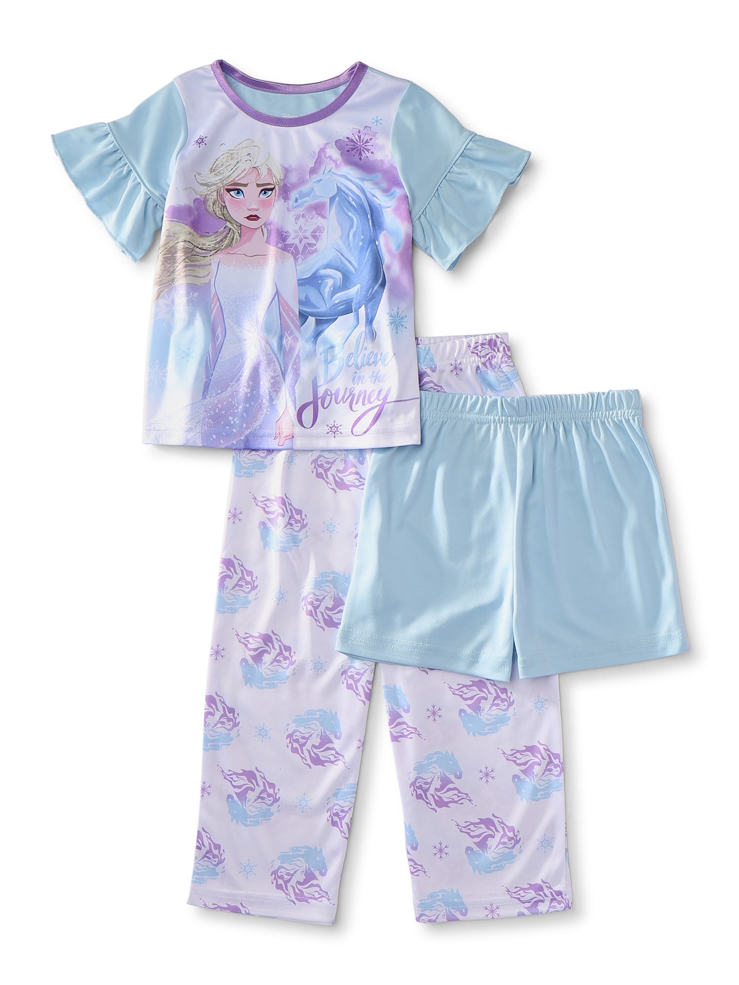 Girls Kids Children Frozen Short Pyjamas pjs T-Shirt Shorts Set Age 2-8 years