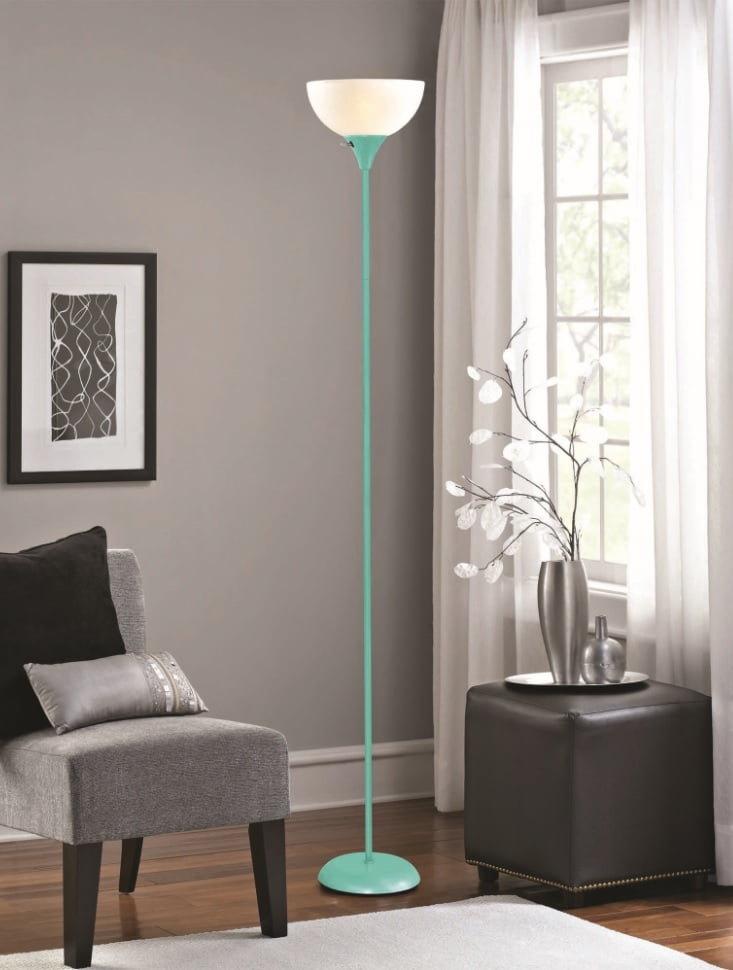 Mainstays Floor Lamp Spearmint Finish