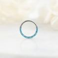 thumbnail image 3 of Titanium Blue Opal And Aquamarine Daith Jewelry & Septum Rings, 3 of 7