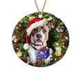thumbnail image 1 of Grooomer Christmas Wooden Dog Hanging Pendants Decor for Xmas Tree,Mini Round Hanginng Tags Decorations for Christmas Party Festival Holiday Family Decorations Supplies Indoor/Outdoor, 1 of 8