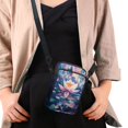 thumbnail image 4 of HELLHERO Flower Pattern Sling Bag Polyester with Zipper for Outdoor Travel, 4 of 7