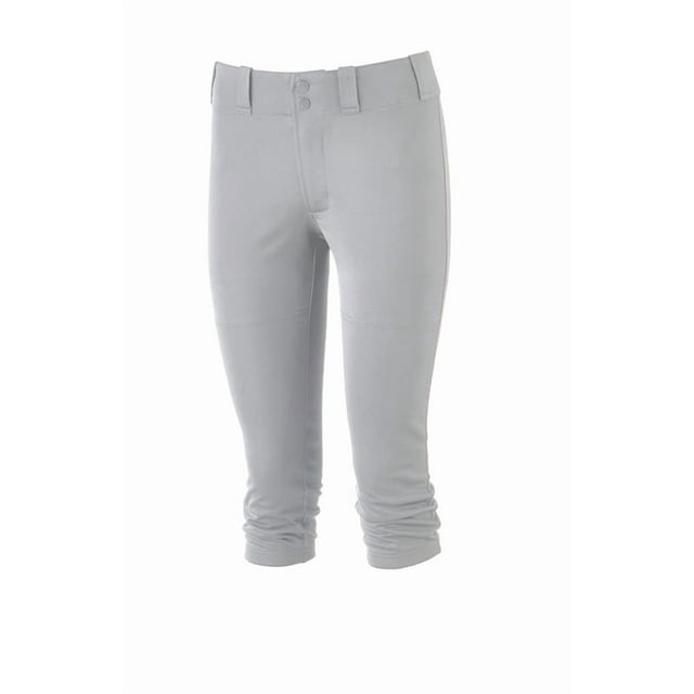 Pantalón de Softbol Prospect para Niña Mizuno Gris Mediano