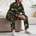 thumbnail image 6 of Bingfone Men's Pajama Set 2 Piece Loungewear PJs, Long Sleeve with Pajama Pants-Monster Truck1, 6 of 7