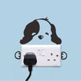 thumbnail image 4 of Advancent Lindo perro mascota negro enchufe de pared calcomanía pegatina arte interruptor de luz DIY Mural extraíble Decoración del hogar, 4 of 6