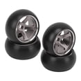 thumbnail image 4 of 1/28 Scale RC Car Tires and Rims, RC Car Tires and Rims Strong Cushioning High Wear Resistance Stable Driving Smooth   for P939 Red,Blue,Gold,Titanium, 4 of 7