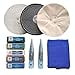 thumbnail image 3 of PURUI 11PC Aluminium Alloy Brass Steel Bench Grinder Metal Polishing Buffing Kit 8" X 1", 3 of 4