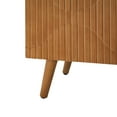 thumbnail image 6 of Christopher Knight Home 59.8" Sideboard with 4 Doors and Adjustable Shelves, Fluted Storage Cabinet, Walnut, 6 of 11