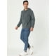 thumbnail image 4 of Sudadera con capucha con forro de felpa para hombre Sudaderas con capucha de manga larga sólida con bolsillo Gris oscuro M, 4 of 6