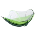 thumbnail image 4 of Hammock With Mosquito Net, Practical Single Person Hammock With Net 210T Nylon Taffta Portable  For Hiking For Backpacking For Traveling For Camping Dark Green+Fruit Green, 4 of 8
