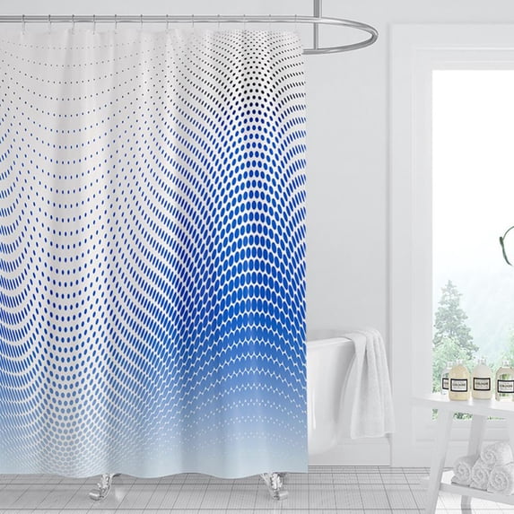 Godderr Waterproof Polyester Thickened Shower Curtain Home Interior Simple Shower Curtain