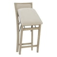 thumbnail image 6 of Linon Kristle 25" Indoor Folding Counter Stool, Gray wash/Beige, 6 of 12
