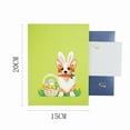 thumbnail image 3 of Fiudx Tarjeta de Felicitación de Pascua, Diseño de Corgi Estéreo 3D, Arte Colorido y Brillante, Regalo Especial con Sobre, Perfecta para San Valentín, Cumpleaños y Día de La Madre, Fácil de Personali, 3 of 7
