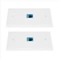 thumbnail image 3 of Paquete de 2 Placas Pared Ethernet 1 Puerto, Frontales Acoplador en LíNea RJ45 Cat6 Hembra una Hembra, Puerto, 3 of 5