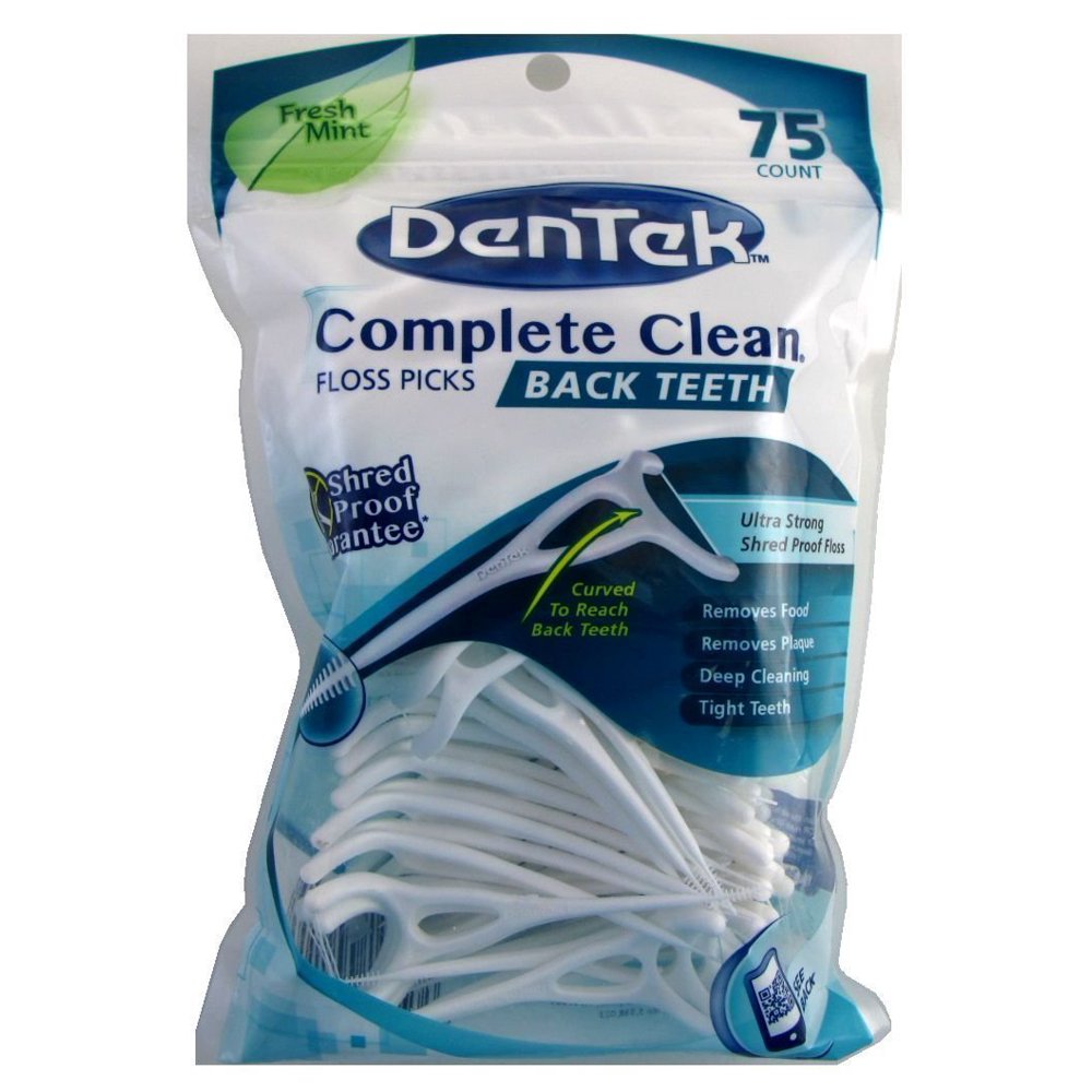 Floss Picks Complete Clean Fresh Mint 75's, Advanced Fluoride Coating