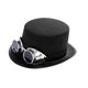 thumbnail image 4 of Sombrero de copa steampunk, tocado decorativo para cosplay, rave, bodas y actuaciones en escenarios. Vasos de plata, 4 of 9