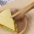 thumbnail image 4 of 2pcs Bamboo Toaster Kitchen Tongs Long Easy Grip Toaster Serving Tongs for Cooking Toast Bread Barbecue Grilling Baking Frying, 4 of 4