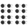 thumbnail image 1 of 16 Piezas Pestillo de Golpe de Tirar A Negro Redondo para Reemplazo de la Puerta de Escotilla Cubierta RV Marino, 1 of 5