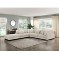 thumbnail image 4 of Restonic Modern Living Room Furniture|Beige Corduroy Chair 45"x45"x34.5"H, 4 of 11