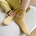 thumbnail image 2 of Whataatahia Calcetines mujer Otoño Invierno calcetines de algodón calcetines coreanos INS pila, 2 of 5
