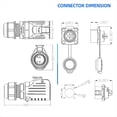 thumbnail image 2 of Conector Industrial Resistente Al Agua IP68 Conector Circular de ConexióN RáPida Conector de Carcasa Antiinterferencias (7 Pines), 2 of 5