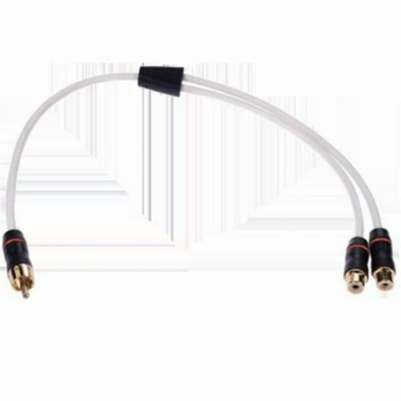 FUS-010-12622-00 1 Male to 2 Female Twisted Shielded RCA Splitter Cable