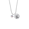 thumbnail image 2 of Delight Jewelry Silvertone Mini Nurse Hat Silvertone Script Initial Disc - Z - Charm Necklace, 20"+3", 2 of 4