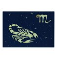 thumbnail image 2 of Zodiac Scorpio Cutting Board, Esoteric Future Prediction Theme Night Sky with Stars, Decorative Tempered Glass Cutting and Serving Board, Small Size, Indigo and Pale Yellow, by Ambesonne, 2 of 5